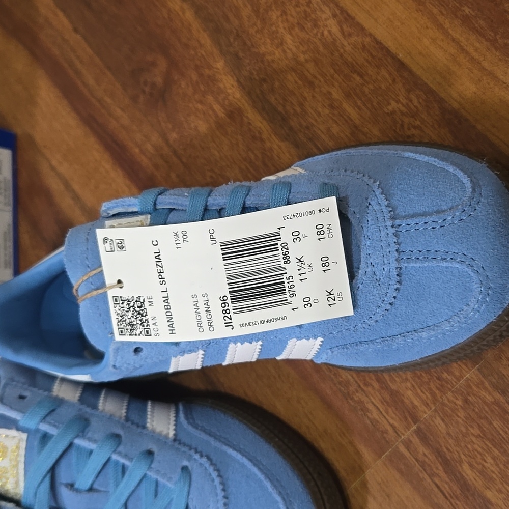 Adidas Blue Sneakers HANDBALL SPEZIAL SHOES KIDS 12k NWT - Picture 9 of 10